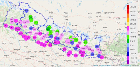 आज शनिबार पनि निरन्तर झरी, सतर्क रहन आग्रह