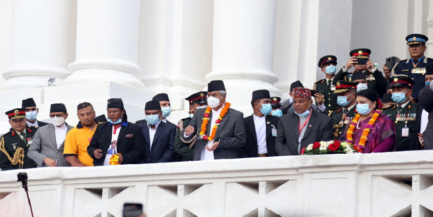 राष्ट्रपति, प्रधानमन्त्रीसहित विशिष्ट व्यक्तिद्धारा इन्द्रजात्राकाे अवलाेकन