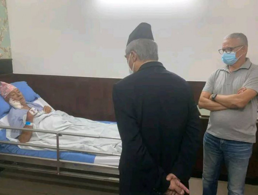 बिरामी मित भेट्न देउवा अस्पतालमा