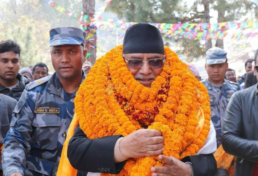 गोरखाबाट  माओवादी अध्यक्ष प्रचण्ड निर्वाचित