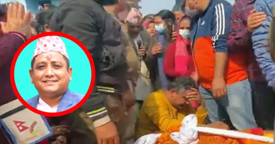 कम्बोडिया आगलागीमा मृत्यु भएका पाण्डेको अन्त्येष्टि