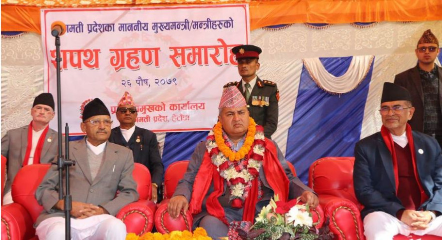 वागमतीमा एमाले र माओवादीलाई चार चार, राप्रपालाई तीन मन्त्रालय