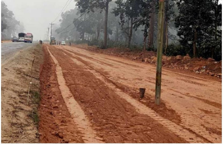 नारायणगढ–बुटवल सडक विस्तारमा न्यून प्रगति