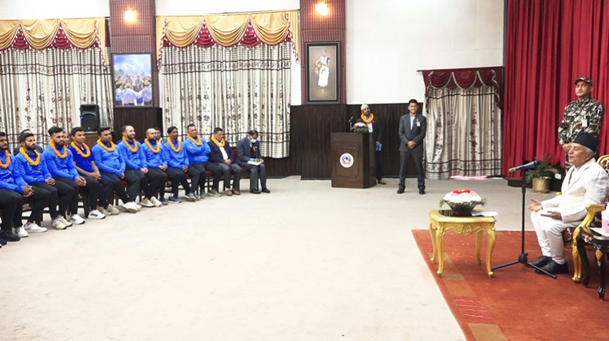खेलकुदलाई उपेक्षित क्षेत्रमा राख्नु हुँदैन -राष्ट्रपति पौडेल