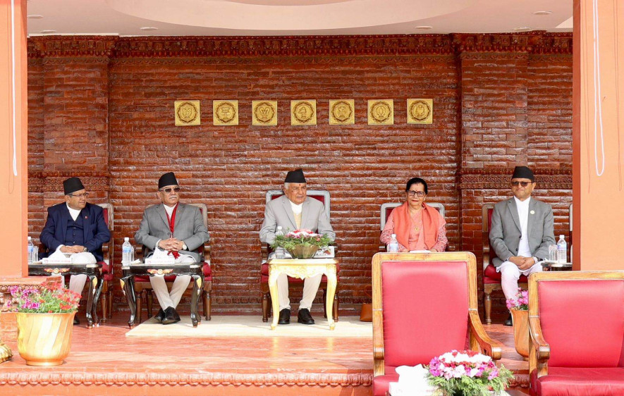 शीतलनिवासमा राष्ट्रपतिद्वारा चियापान कार्यक्रमको आयोजना