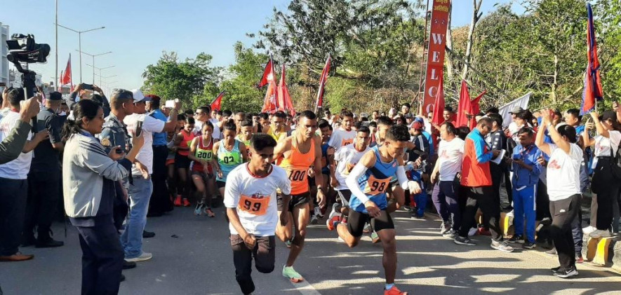 बुद्ध जन्मस्थलमा लुम्बिनी पीस हाफ म्याराथन प्रतियोगिता शुरू