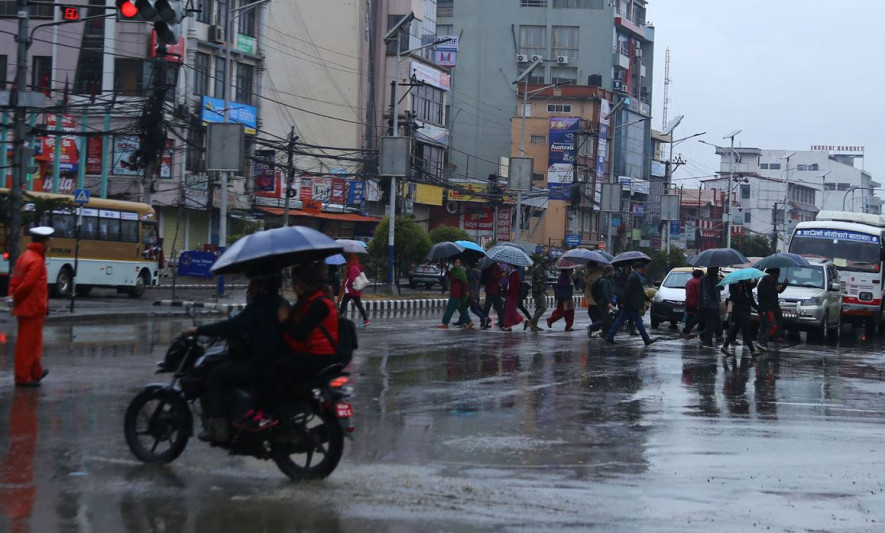 मधेसलगायत चार प्रदेशमा भारी वर्षाको सम्भावना