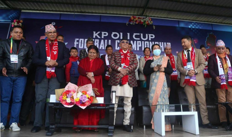 केपी ‌ओली कप सुरू, मोबाइलबाट पानस बालेर उद्घाटन
