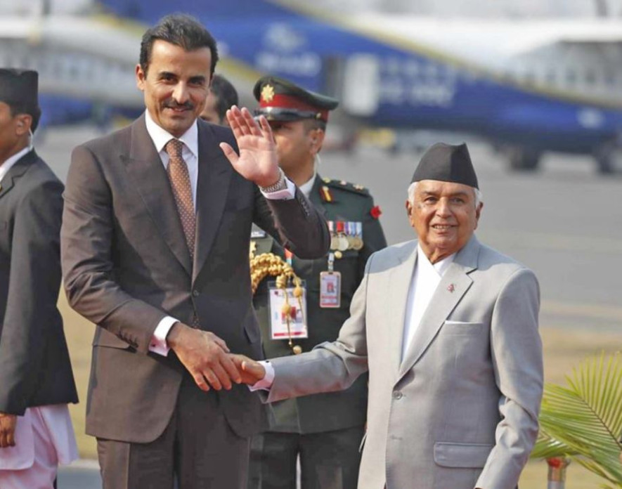 कतारका राजा काठमाडौं आइपुगे