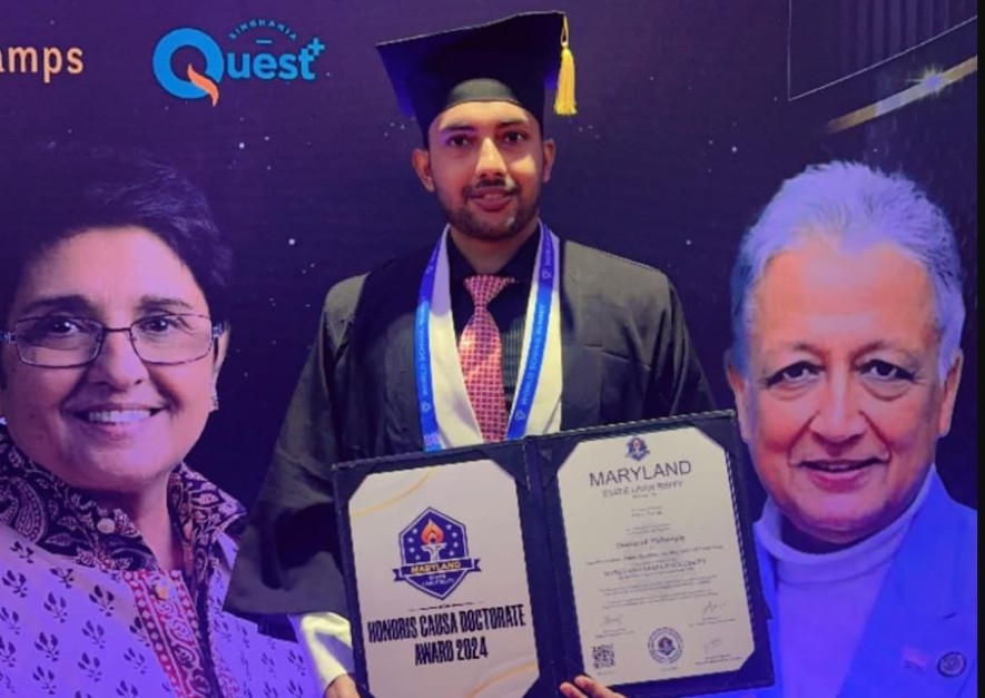 नेपाली युवा ई. प्रवीण पाठकलाई मेरील्याण्ड युनिभर्सिटीको डक्टरेट उपाधि