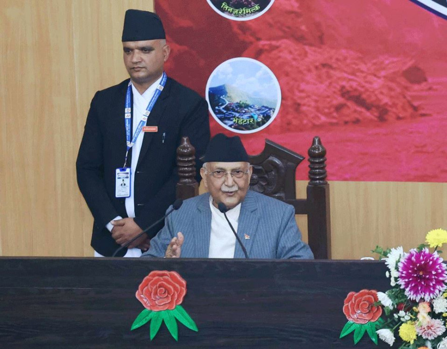 प्रधानमन्त्री ओलीले भने-एकाध मान्छेका स्वार्थको पछि देश लाग्न सक्दैन