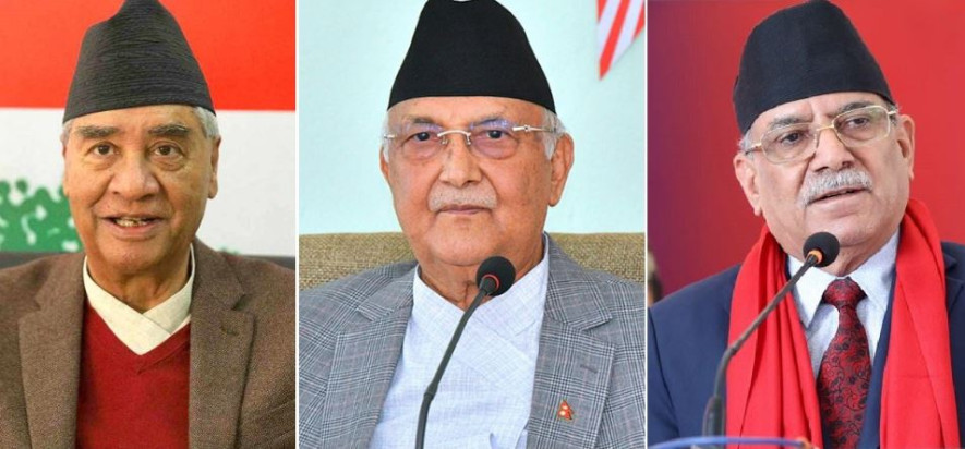 देउवा, ओली र प्रचण्डबिच छलफलको तयारी