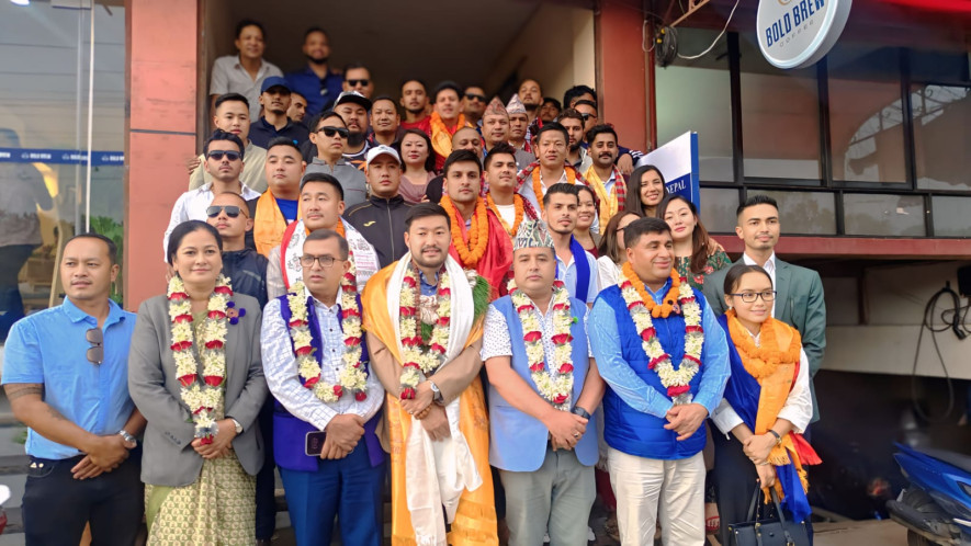 युवा संघ अध्यक्ष थेबेले गरे दोश्रो पटक पदभार ग्रहण