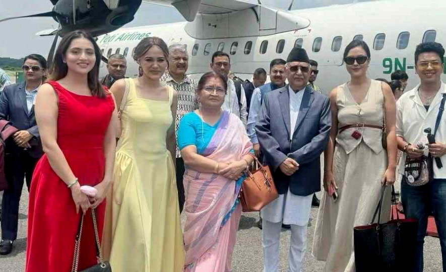 ‘मिस युनिभर्स नेपाल’लाई प्रधानमन्त्रीको शुभकामना